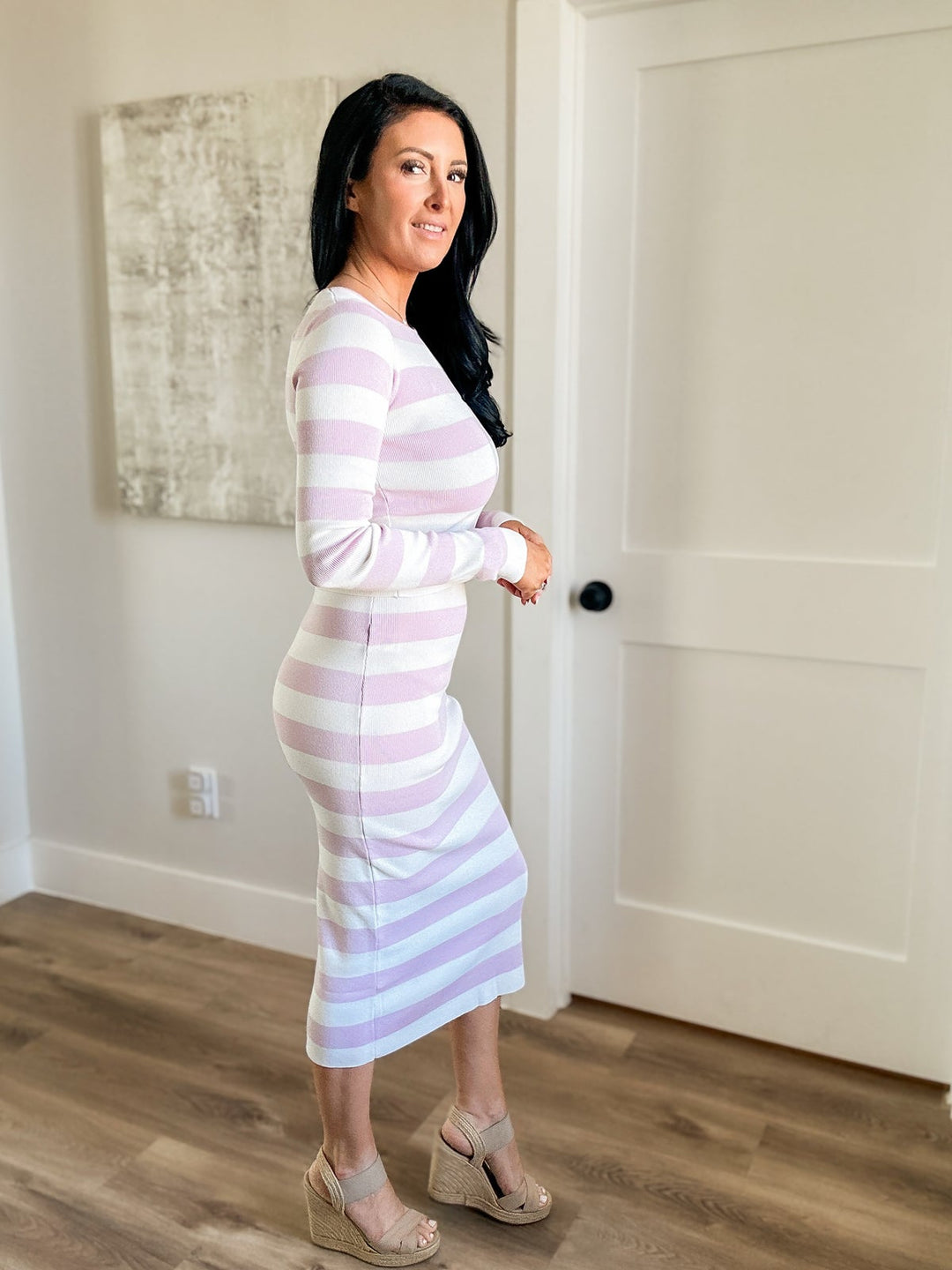 Sugar Stripe Sweater Top