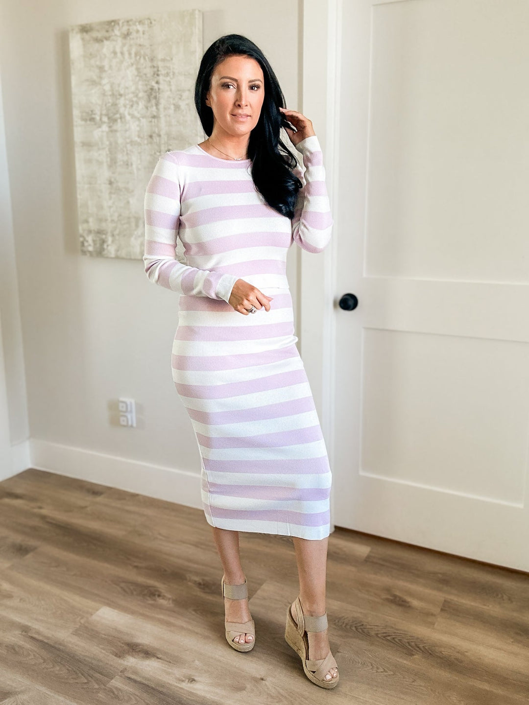 Sugar Stripe Sweater Top