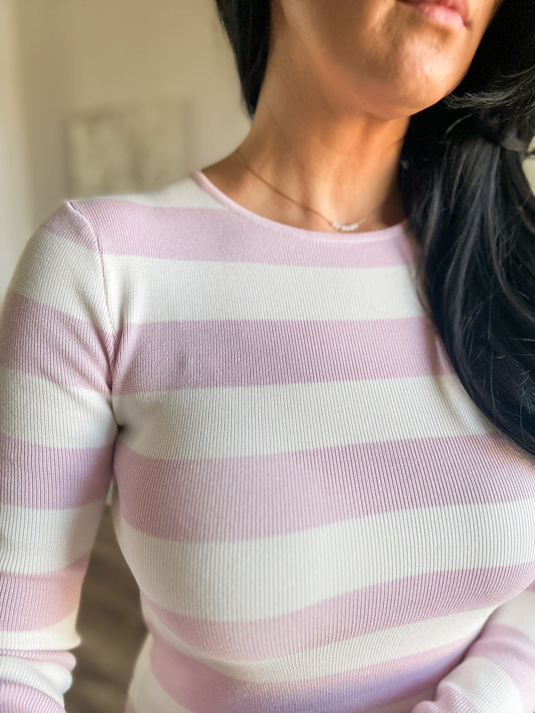 Sugar Stripe Sweater Top