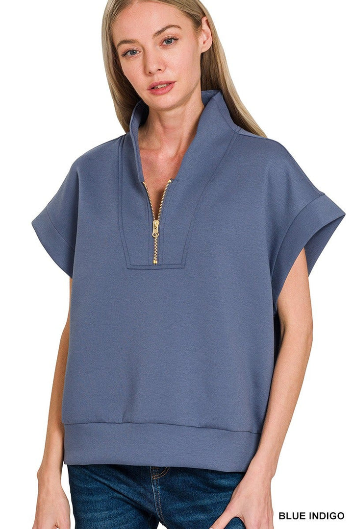 The Elevated Ease Scuba Zip Top
