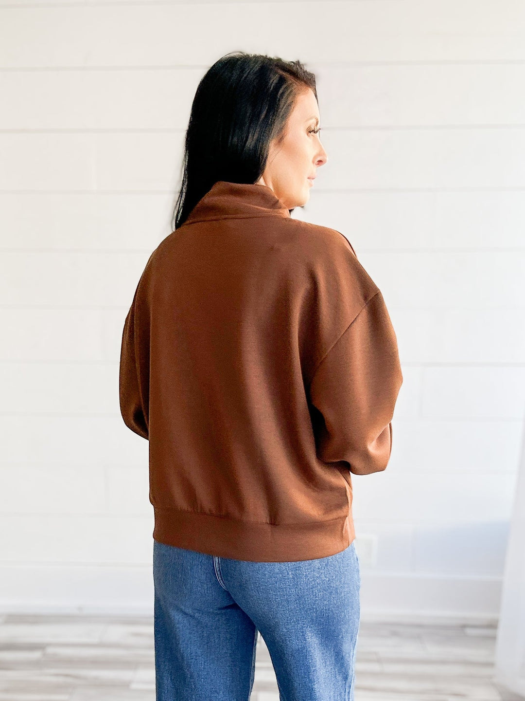 The Everyday Ease Scuba Zip Pullover