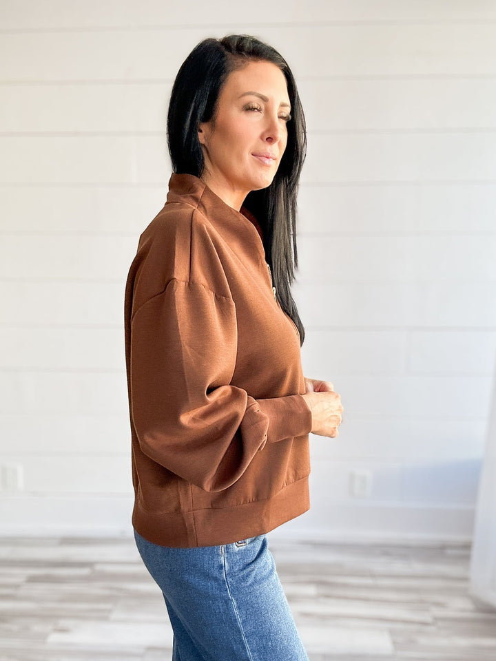 The Everyday Ease Scuba Zip Pullover
