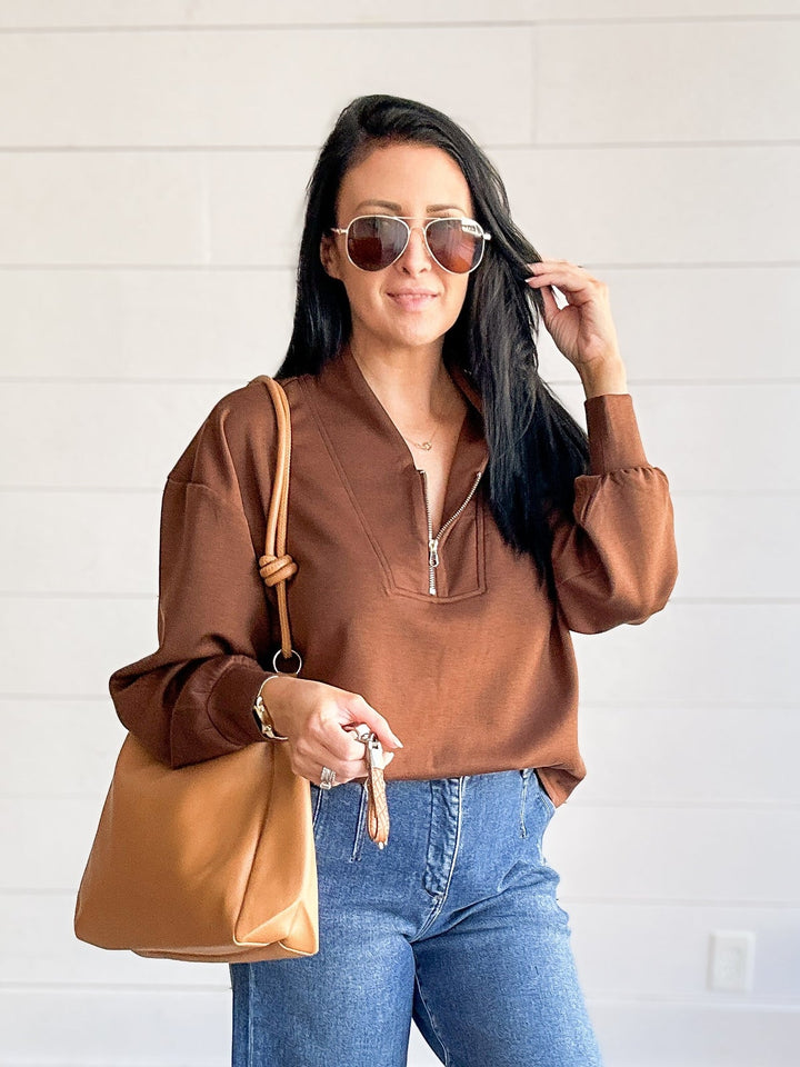 The Everyday Ease Scuba Zip Pullover