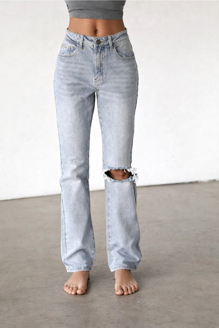 The Legs For Days High Rise Flare Jeans in Light Wash