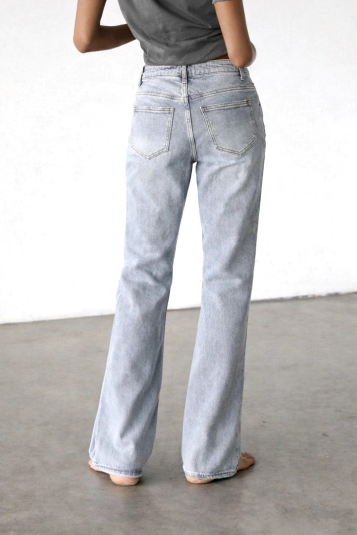 The Legs For Days High Rise Flare Jeans in Light Wash
