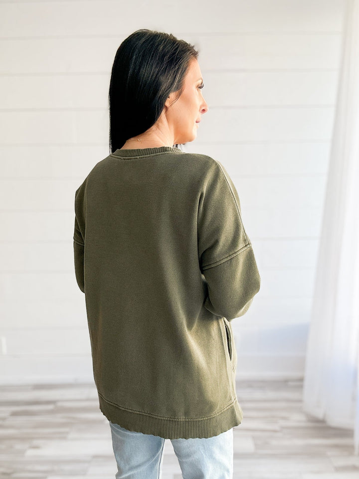 The Lived-In Olive Sweatshirt