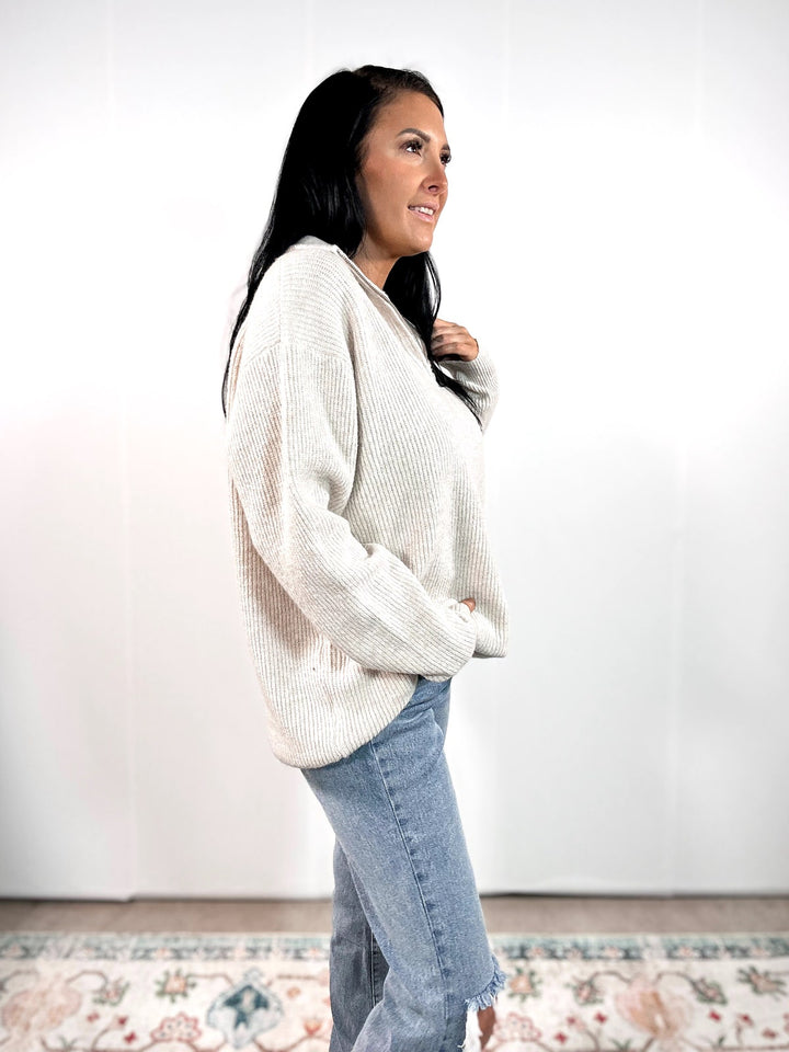 The Weekend Half-Zip Sweater