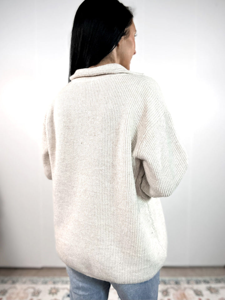 The Weekend Half-Zip Sweater