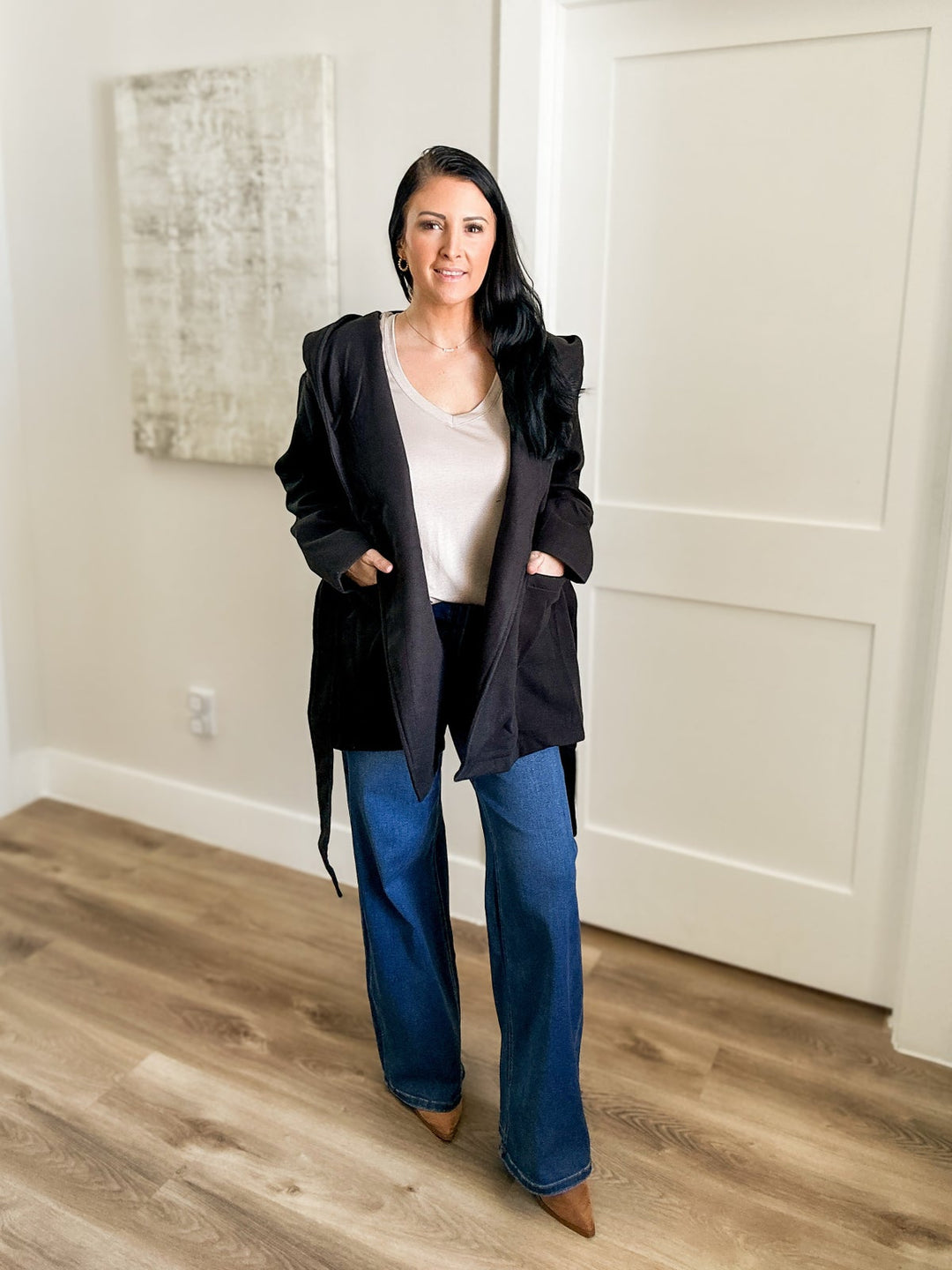 The Wrapped in Comfort Hooded Belted Coat