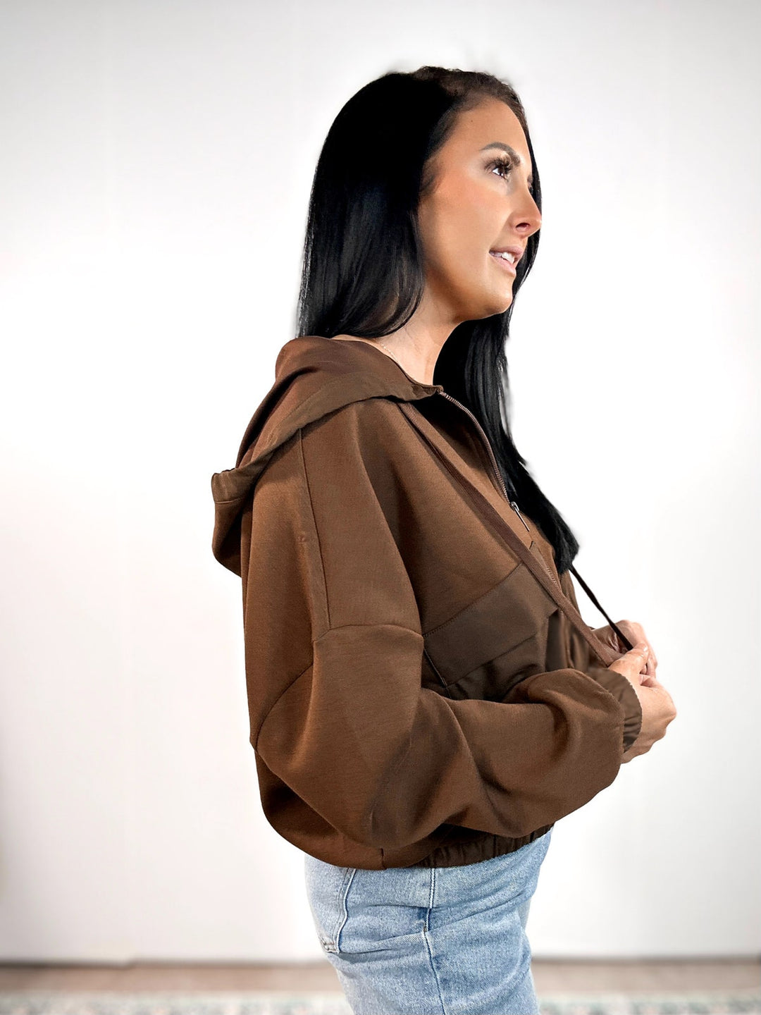 The Espresso Scuba Knit Jacket