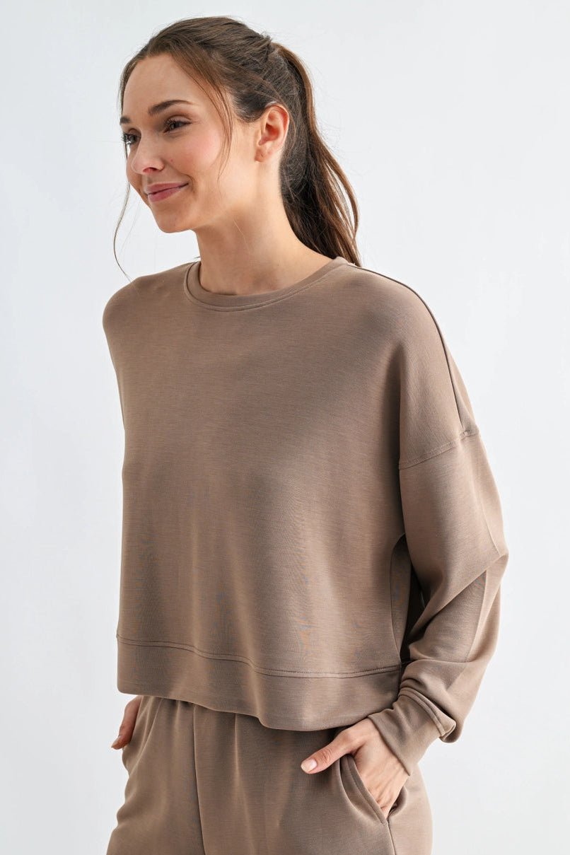 Modal Relaxed Sweatshirt - Haven Grace Boutique