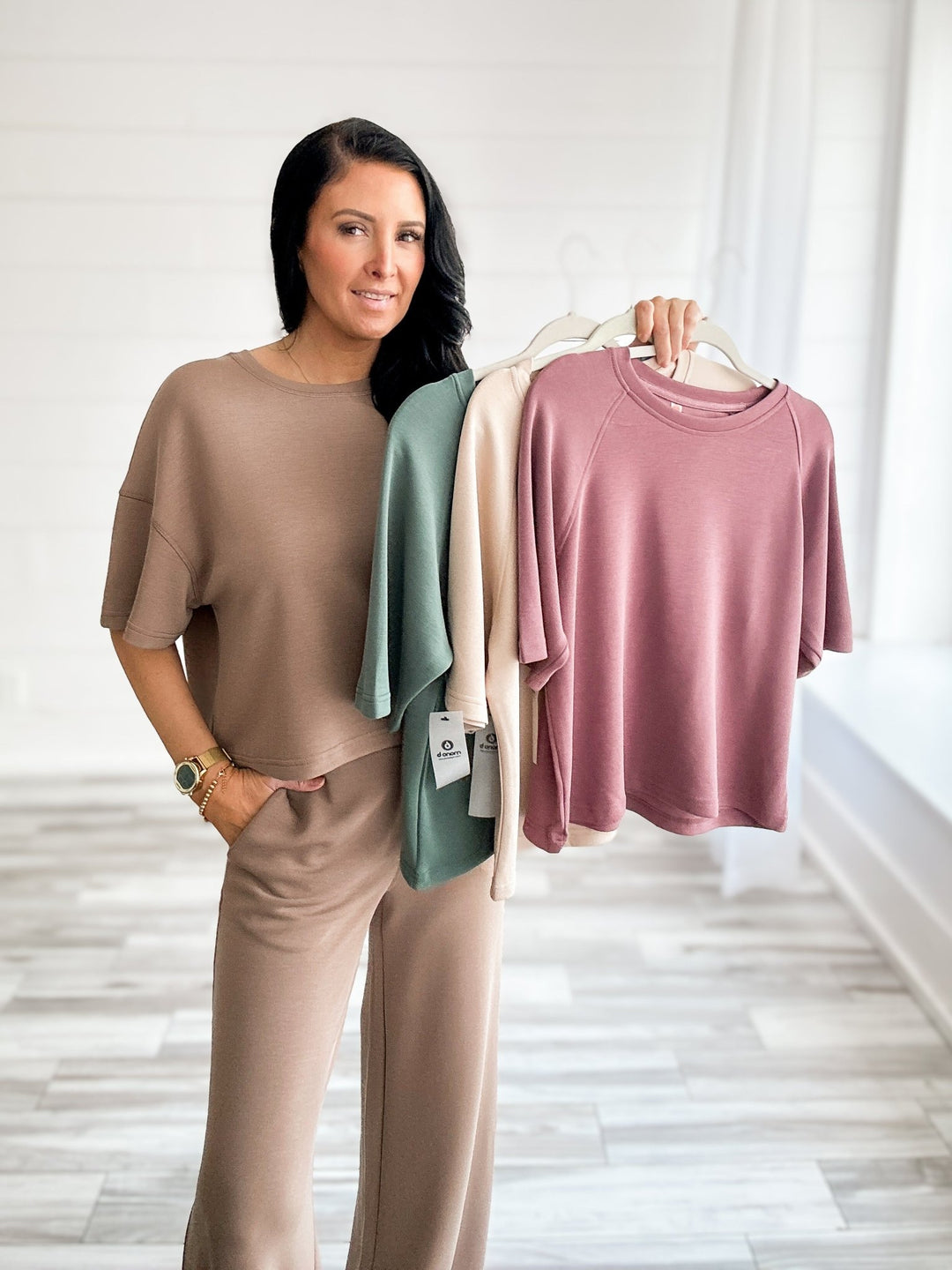 Modal Soft Drape Raglan Tee - Haven Grace Boutique