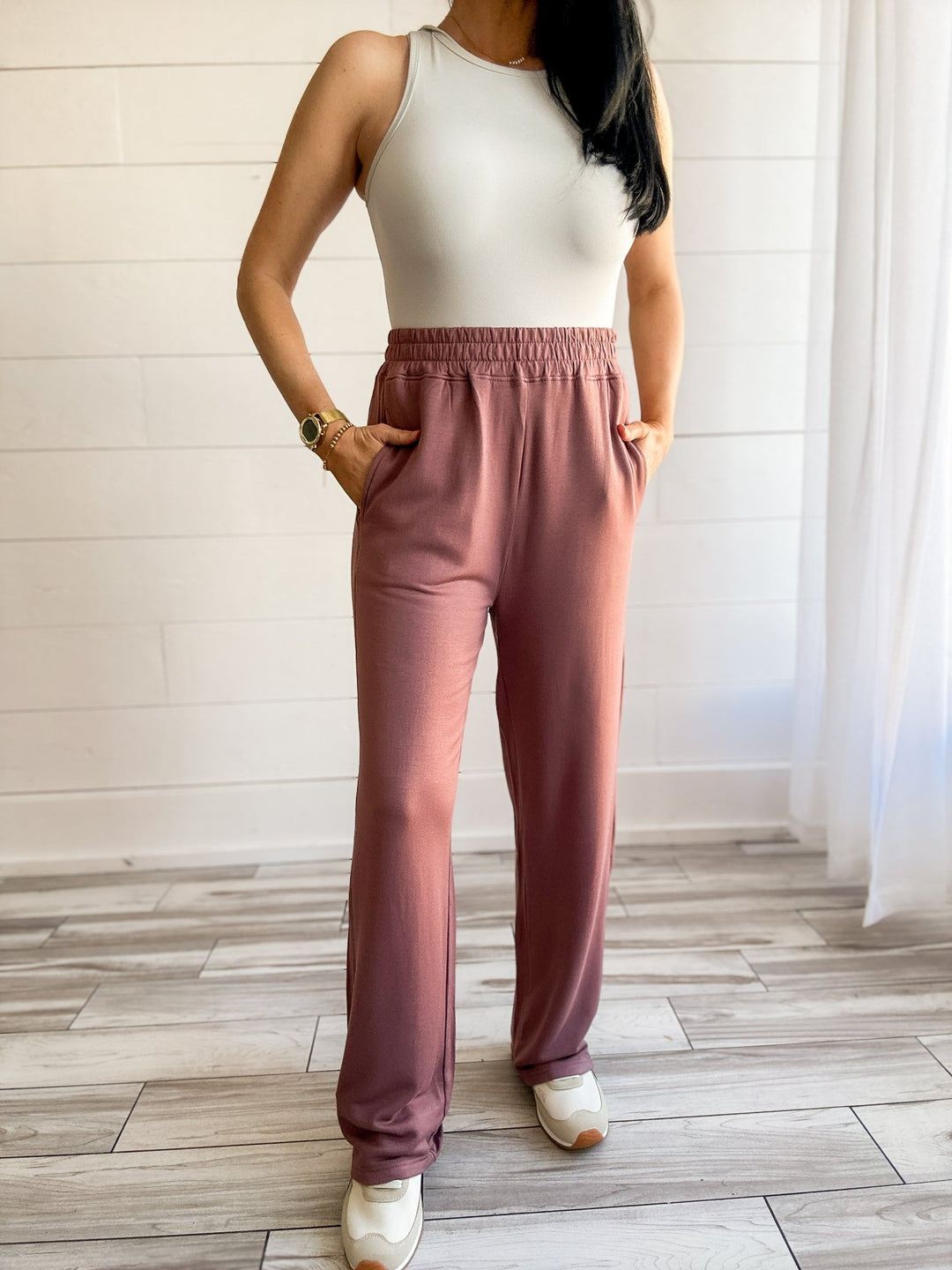 Rosewood Ease Pants - Haven Grace Boutique