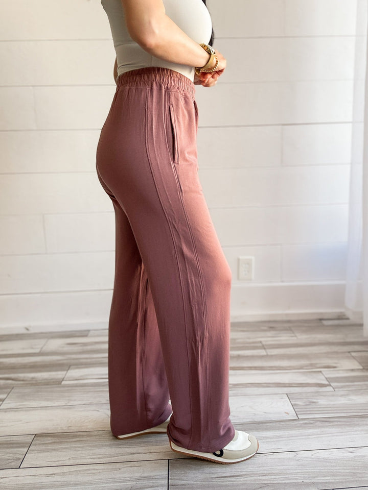Rosewood Ease Pants - Haven Grace Boutique