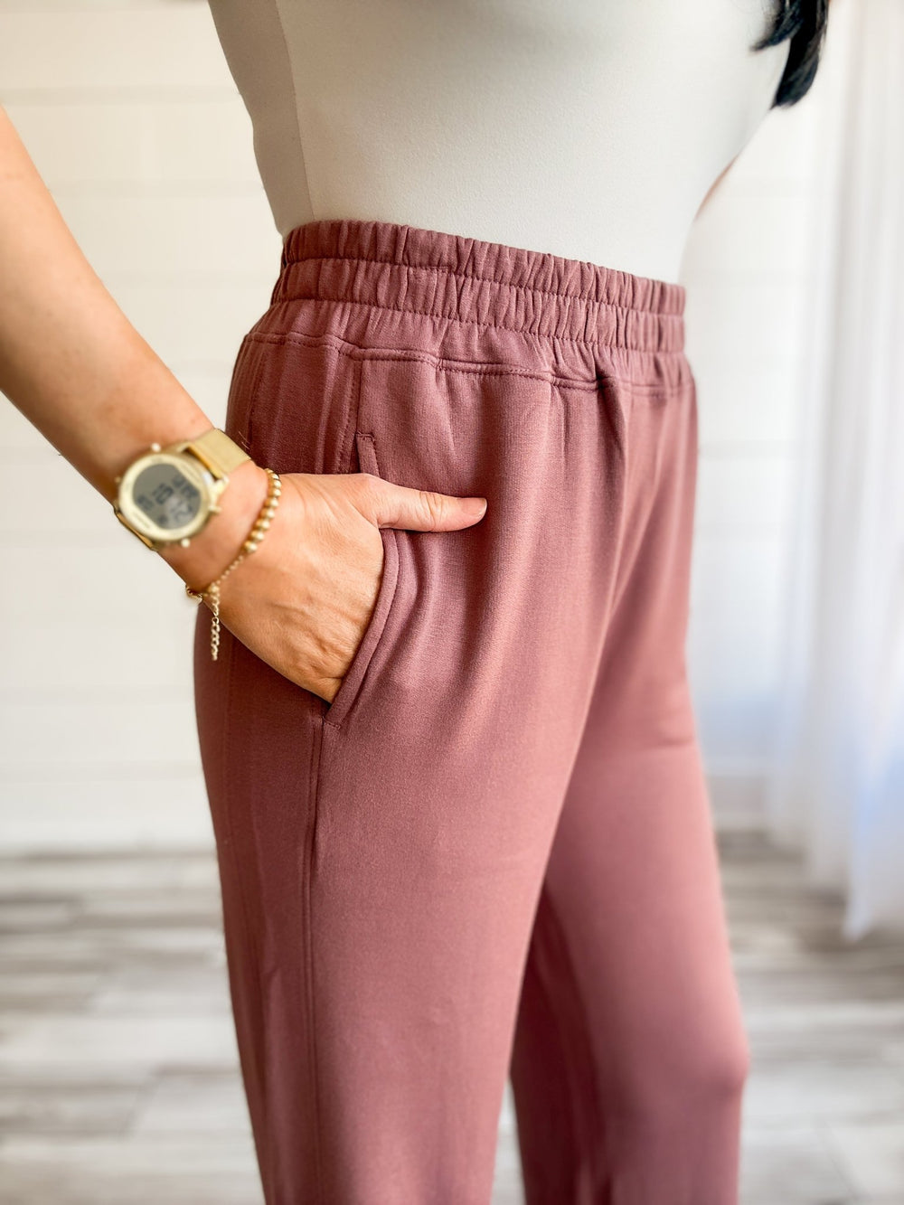 Rosewood Ease Pants - Haven Grace Boutique
